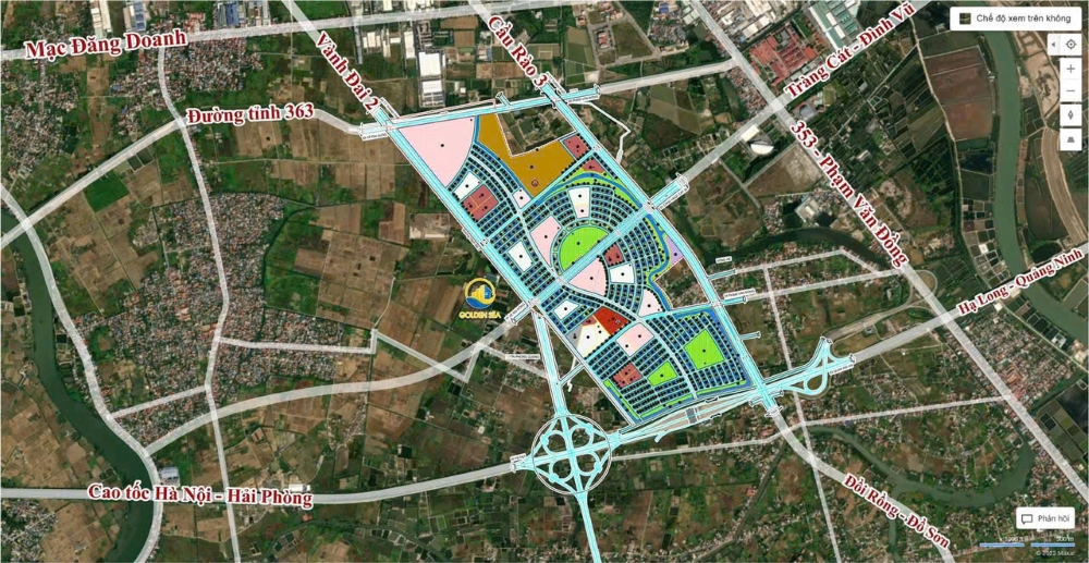 Vị trí dự án Vinhomes Dương Kinh Hải Phòng