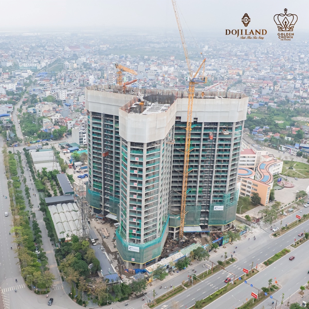 Cập nhật tổng thể tiến độ thi công Golden Crown Hải Phòng trong tháng 4/2025 Cập nhật tổng thể tiến độ thi công Golden Crown Hải Phòng trong tháng 4/2025