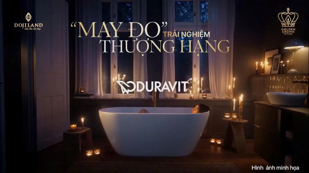 Công nghệ trong phòng tắm căn hộ Golden Crown được thiết lập từ hệ sinh thái thiết bị châu Âu cao cấp