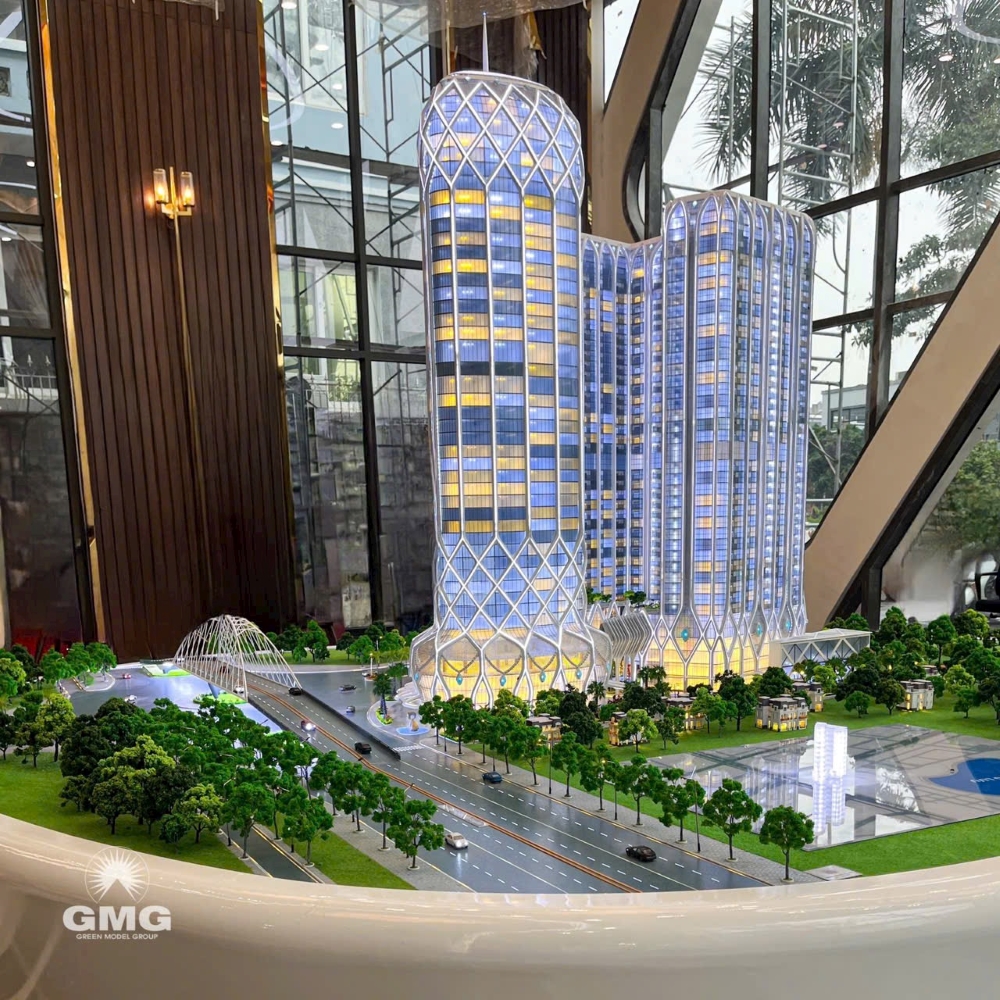 Sa bàn dự án Golden Crown Hải Phòng – Bản thể sống động phản ánh triết lý thiết kế nguyên bản Sa bàn dự án Golden Crown Hải Phòng – Bản thể sống động phản ánh triết lý thiết kế nguyên bản