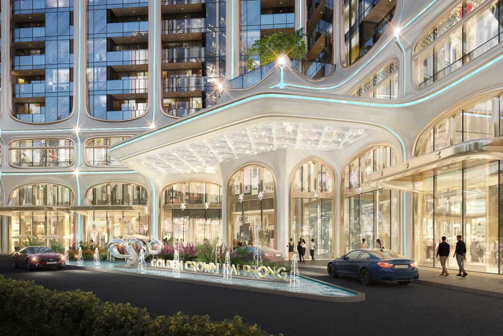 Không gian khu vực sinh hoạt cộng đồng tại chung cư Golden Crown ở tầng 3