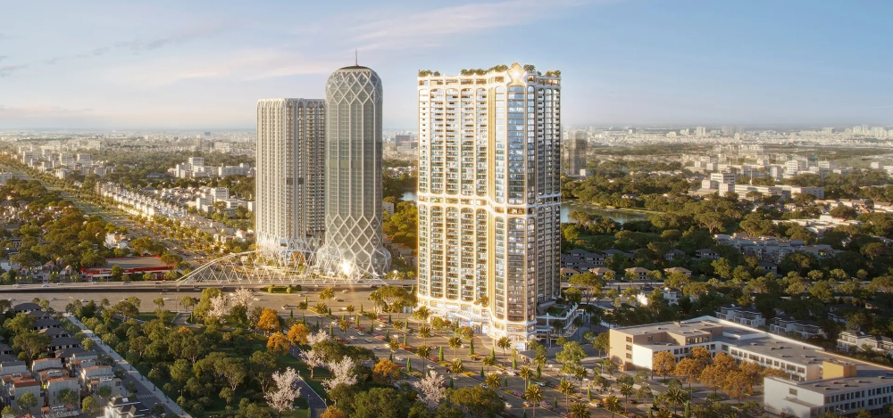 Phạm vi ranh giới dự án Golden Crown Hải Phòng phía Tây Bắc Phạm vi ranh giới dự án Golden Crown Hải Phòng phía Tây Bắc