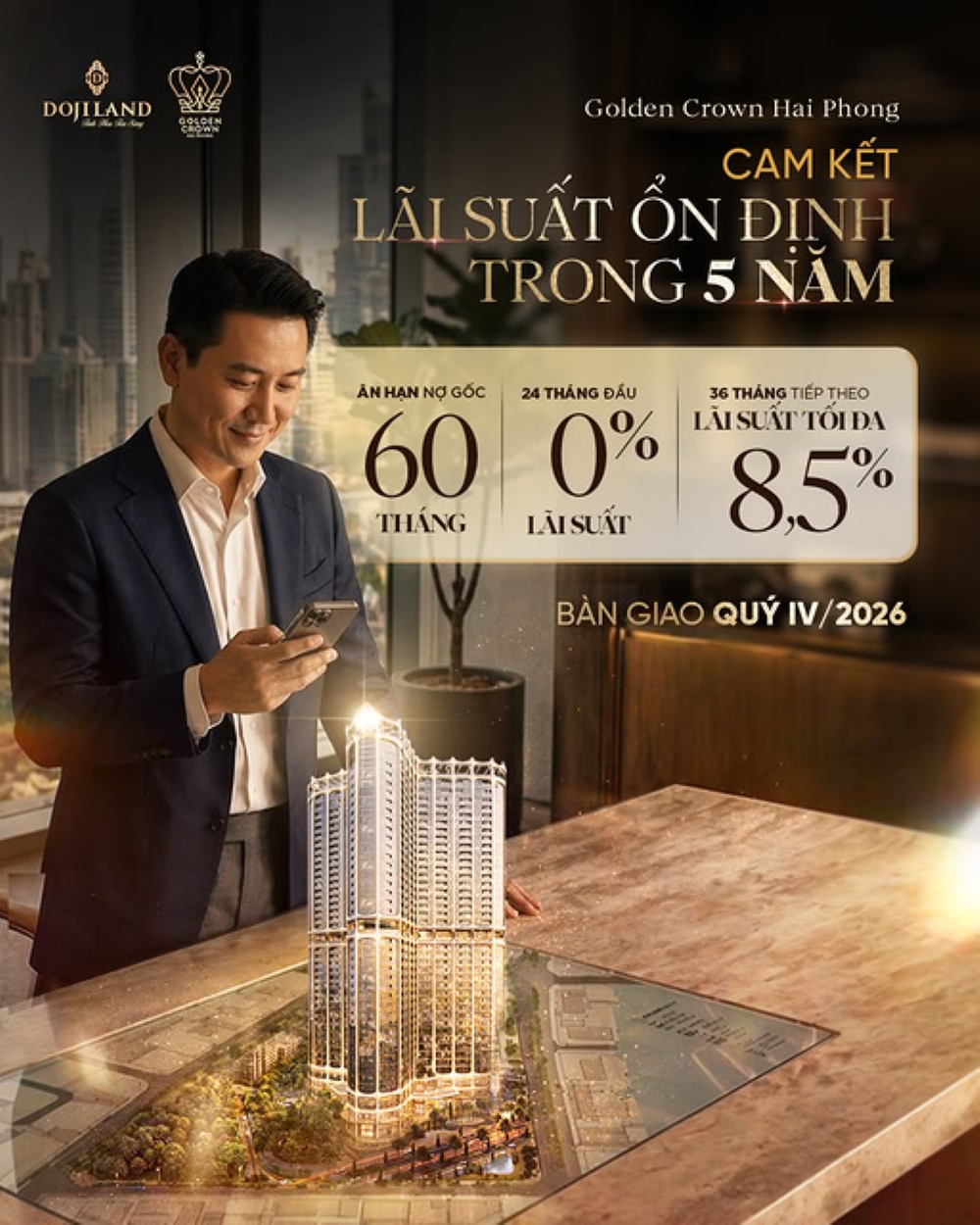 Chính sách hỗ trợ lãi suất tại Golden Crown Hải Phòng - Giải pháp tài chính giúp nhà đầu tư tối ưu dòng tiền