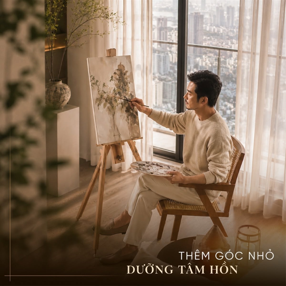 Căn hộ Lux 2PN tại chung cư Golden Crown: Diện tích vừa đủ, công năng vượt mong đợi