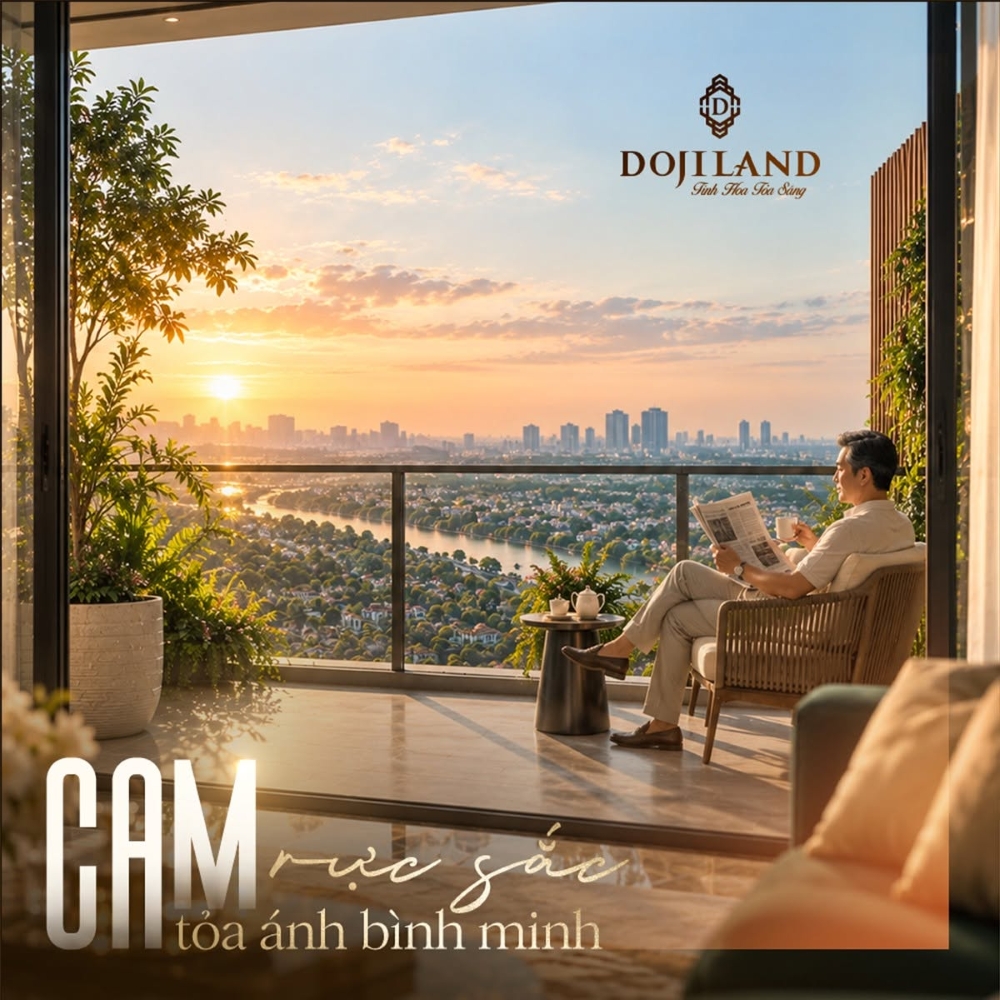Tầm nhìn từ căn hộ chung cư Golden Crown qua bốn sắc màu trong ngày